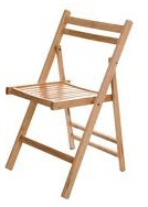 Folding Chair - Wooden Seat Hire